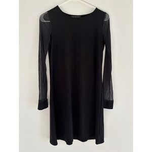 Nik & Nash Dress Womens Size Small Sheer Sleeve Grunge Punk Goth Edgy Whimsigoth